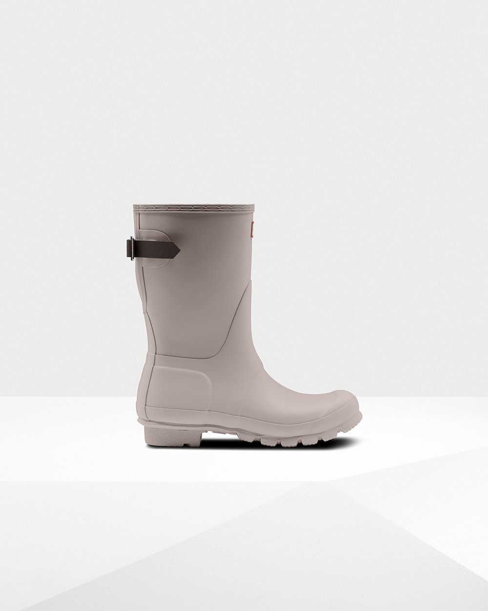 Hunter Original Back Adjustable Short Rain Boots - Sale Online Womens Grey - VMYATD483